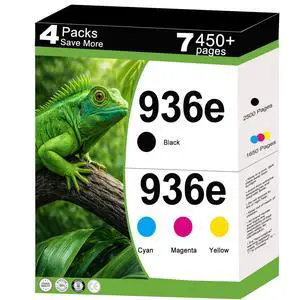 936e Ink Cartridges Compatible Replacement for HP 936 XL 936XL Combo Fit for OfficeJet 9122e Pro 9120 9120e 9125 9110b 9120b 9130b Wide Format 9730e 9730 Printer with V26.2.1 Chips (CYMK, 4 Packs) 936e Ink Cartridges Compatible Replacement for HP 936 XL 936XL Combo Fit for OfficeJet 9122e Pro 9120 9120e 9125 9110b 9120b 9130b Wide Format 9730e 9730 Printer with V26.2.1 Chips (CYMK, 4 Packs)