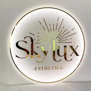 Custom Acrylic Backlit Sign, Personalized Illuminated Logo, 3D Acrylic Business Sign For Retail Stores, Office Decor, Hair Nail Salons, Beauty Studios, Aesthetics Clinic and Restaurant. (Round Shape) Custom Acrylic Backlit Sign, Personalized Illuminated Logo, 3D Acrylic Business Sign For Retail Stores, Office Decor, Hair Nail Salons, Beauty Studios, Aesthetics Clinic and Restaurant. (Round Shape)