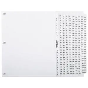 ® Numbered Dividers 1-500 Punched - AVE Style Bold Tabs - Side Collated Exhibit Tabs - Made in The USA | Letter Size - 1-500 - Sets ® Numbered Dividers 1-500 Punched - AVE Style Bold Tabs - Side Collated Exhibit Tabs - Made in The USA | Letter Size - 1-500 - Sets