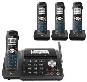 TL88102BK DECT 6.0 2-Line Expandable Cordless Phone with Answering System and Dual Caller ID/Call Waiting, 3 Handsets, Black TL88102BK DECT 6.0 2-Line Expandable Cordless Phone with Answering System and Dual Caller ID/Call Waiting, 3 Handsets, Black