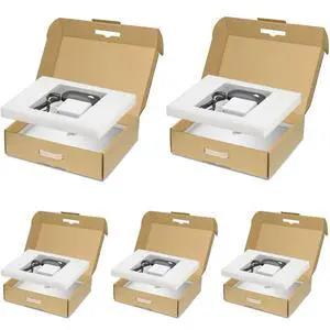Laptop Shipping Box with Protection Foam for up to 17 Inches Notebook, Cardboard Laptop Box for Shipping, Secure Mailing Boxes, 5 Pack Laptop Shipping Box with Protection Foam for up to 17 Inches Notebook, Cardboard Laptop Box for Shipping, Secure Mailing Boxes, 5 Pack