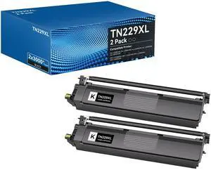 TN229XL TN229 High Yield Toner Cartridges, Compatible with Brother MFC-L3720CDW MFC-L3780CDW HL-L3280CDW HL-L3220CDW HL-L3300CDW HL-L3295CDW, Black, 2Pack TN229XL TN229 High Yield Toner Cartridges, Compatible with Brother MFC-L3720CDW MFC-L3780CDW HL-L3280CDW HL-L3220CDW HL-L3300CDW HL-L3295CDW, Black, 2Pack