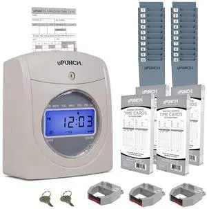 HN4500 Advanced Calculating Time Clock Bundle for Small Business: Complete Employee Time Tracking System with 200 Time Cards, Racks, Ribbons, and Keys HN4500 Advanced Calculating Time Clock Bundle for Small Business: Complete Employee Time Tracking System with 200 Time Cards, Racks, Ribbons, and Keys