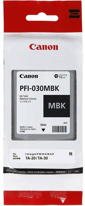 Matte Black Ink 55ml (PFI-030MBK) for imagePROGRAF TA-20 and TA-30 Matte Black Ink 55ml (PFI-030MBK) for imagePROGRAF TA-20 and TA-30