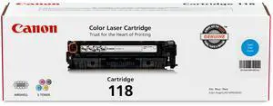 118 Genuine Cyan Toner Cartridge Compatible with MF720 Series, LBP7200Cdn, LBP7660Cdn, MF8300 Series, MF8580Cdw 118 Genuine Cyan Toner Cartridge Compatible with MF720 Series, LBP7200Cdn, LBP7660Cdn, MF8300 Series, MF8580Cdw