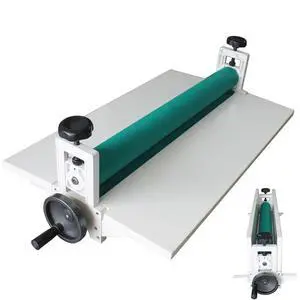 14 Inch Cold Laminating Machine Hand Crank Pressure Cold Roll Laminator Manual Vinyl Photo Film Laminator with Max Laminating Thickness 0.4 Inch 14 Inch Cold Laminating Machine Hand Crank Pressure Cold Roll Laminator Manual Vinyl Photo Film Laminator with Max Laminating Thickness 0.4 Inch