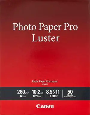 PGI-72 Ten-Pack of Ink Tanks & LU-101 LTR(50) Luster Photo Paper Letter, 50 Sheets (LU-101 LTR) PGI-72 Ten-Pack of Ink Tanks & LU-101 LTR(50) Luster Photo Paper Letter, 50 Sheets (LU-101 LTR)