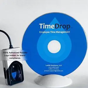 Employee Time Clock Software and Fingerprint Scanner, Time Attendance Tracker, Unlimited User Profiles, No Monthly Fees, Incl. Support and Updates, Digital 4500 Series Scanner, TimeDrop by LotHill Employee Time Clock Software and Fingerprint Scanner, Time Attendance Tracker, Unlimited User Profiles, No Monthly Fees, Incl. Support and Updates, Digital 4500 Series Scanner, TimeDrop by LotHill