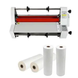 Hot Cold Roll Laminator, 110V Single Dual Side Digital Display Laminating Machine, Electronic Temperature Control, Automatic Constant Temperature Protection, Max Width 350mm Hot Cold Roll Laminator, 110V Single Dual Side Digital Display Laminating Machine, Electronic Temperature Control, Automatic Constant Temperature Protection, Max Width 350mm