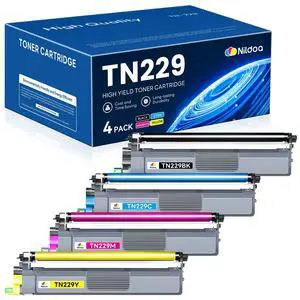 TN229 Toner Cartridges 4 Pack Replacement for Brother TN229BK/C/M/Y TN-229 MFC-L3720CDW MFC-L3780CDW HL-L3280CDW Printer Ink Cartridge(TN2294PK Black Cyan Magenta Yellow) TN229 Toner Cartridges 4 Pack Replacement for Brother TN229BK/C/M/Y TN-229 MFC-L3720CDW MFC-L3780CDW HL-L3280CDW Printer Ink Cartridge(TN2294PK Black Cyan Magenta Yellow)