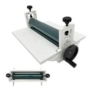 Manual Cold Laminator 14in Cold Roll Laminating Machine, All Metal Frame, 0.4in Max Laminating Thickness,Rubber Roller for Flim Cold Laminating Manual Cold Laminator 14in Cold Roll Laminating Machine, All Metal Frame, 0.4in Max Laminating Thickness,Rubber Roller for Flim Cold Laminating