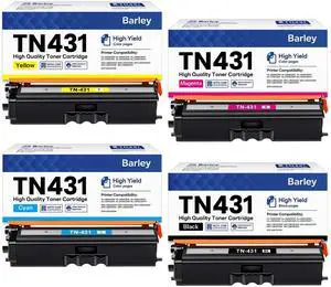 TN-431 TN431 4-Color Toner Cartridge Set 4 Pack Compatible TN431 TN-431 MFC L8900CDW Toner Cartridges Replacement for Brother TN431 TN-431 MFC-L8900CDW HL-L8360CDW Printer Ink TN-431 TN431 4-Color Toner Cartridge Set 4 Pack Compatible TN431 TN-431 MFC L8900CDW Toner Cartridges Replacement for Brother TN431 TN-431 MFC-L8900CDW HL-L8360CDW Printer Ink