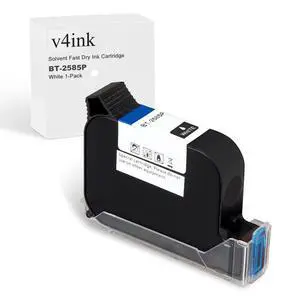 Bentsai Original Solvent Based Fast Dry Ink Cartridge BT-2585P White Ink 0.5 Inch Nozzle Compatible with Bentsai Handheld Inkjet Printer BT-HH6105B2 BT-HH6105B3 B10 Bentsai Original Solvent Based Fast Dry Ink Cartridge BT-2585P White Ink 0.5 Inch Nozzle Compatible with Bentsai Handheld Inkjet Printer BT-HH6105B2 BT-HH6105B3 B10