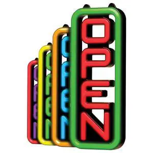 Led Open Sign for Business Stand Out with 64 Super-Bright Color Combos to Match Your Brand - Programmable Neon Flash, or Scroll 8 x 19 inch Led Open Sign for Business Stand Out with 64 Super-Bright Color Combos to Match Your Brand - Programmable Neon Flash, or Scroll 8 x 19 inch