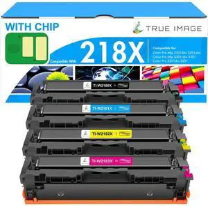 218X Toner Cartridges 4 Pack 218A for HP 218X 218 W2180X 3301cdw 3201dw | Compatible for HP Color LaserJet Pro MFP 3301fdw 3301 3301cdw 3301sdw 3201dw 3201 Printer High Yield Ink with Chip B/C/Y/M 218X Toner Cartridges 4 Pack 218A for HP 218X 218 W2180X 3301cdw 3201dw | Compatible for HP Color LaserJet Pro MFP 3301fdw 3301 3301cdw 3301sdw 3201dw 3201 Printer High Yield Ink with Chip B/C/Y/M