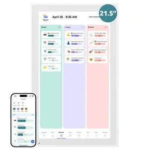 Digital Wall Calendar 21.5 Inch Interactive Touch Screen Electronic Calendar & Smart Family Hub with Cross-Device Sync, Schedules Reminders, Chore Chart, Rewards & Photo Display Digital Wall Calendar 21.5 Inch Interactive Touch Screen Electronic Calendar & Smart Family Hub with Cross-Device Sync, Schedules Reminders, Chore Chart, Rewards & Photo Display