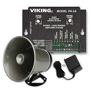 Paging System with Amplifier and Speaker Horn Fully Powered for Use with Office Phones Paging System with Amplifier and Speaker Horn Fully Powered for Use with Office Phones