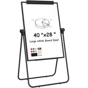 Easel Whiteboard, 40" x 28" Double Sided Dry Erase Board with Stand | Large White Board Height Adjustable and 360 Degree Rotation Classroom Easel for Home & Office Flip Chart Stand Easel Whiteboard, 40" x 28" Double Sided Dry Erase Board with Stand | Large White Board Height Adjustable and 360 Degree Rotation Classroom Easel for Home & Office Flip Chart Stand