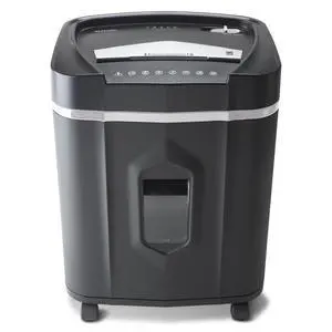 High-Security 12-Sheet Micro-Cut Paper/CD and Credit Card Shredder with 5 Gallon Pullout Basket / 60 Mins Running Time/Security Level P-4 High-Security 12-Sheet Micro-Cut Paper/CD and Credit Card Shredder with 5 Gallon Pullout Basket / 60 Mins Running Time/Security Level P-4