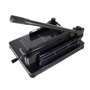 Heavy Duty Guillotine Paper Cutter - 400 Sheets Capacity, A4 12" Stack Paper Trimmer, Steel Base, Black Heavy Duty Guillotine Paper Cutter - 400 Sheets Capacity, A4 12" Stack Paper Trimmer, Steel Base, Black