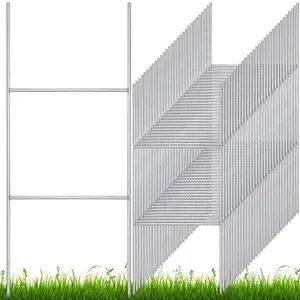 200 Pcs H Stake for Yard Sign 24'' x 10'' Metal Heavy Duty H Frame Lawn Wire Stake Metal Sign Holder Bulk for 250 Anniversary USA 4mm 5mm Corrugated Signs Board Guidepost Yard Garden Decor 200 Pcs H Stake for Yard Sign 24'' x 10'' Metal Heavy Duty H Frame Lawn Wire Stake Metal Sign Holder Bulk for 250 Anniversary USA 4mm 5mm Corrugated Signs Board Guidepost Yard Garden Decor