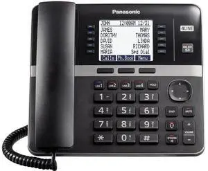 Office Phone System, Corded Base Station with 4 Lines, Corded Phone, Expandable to 10 Compatible Handsets Wirelessly - KX-TGW420B (Black) Office Phone System, Corded Base Station with 4 Lines, Corded Phone, Expandable to 10 Compatible Handsets Wirelessly - KX-TGW420B (Black)