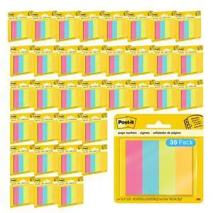 Page Markers, Assorted Brights, Model 6714AU, 36-Pack | 50 Strips/Pad, 4.7" x 0.3", 4 colors Page Markers, Assorted Brights, Model 6714AU, 36-Pack | 50 Strips/Pad, 4.7" x 0.3", 4 colors