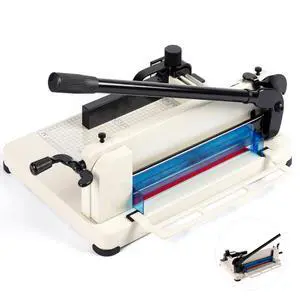 Heavy Duty Paper Cutter, Guillotine Paper Cutter, A4 12" Stack Paper Trimmer, 400 Sheets Paper Cutters for Office Home School Heavy Duty Paper Cutter, Guillotine Paper Cutter, A4 12" Stack Paper Trimmer, 400 Sheets Paper Cutters for Office Home School