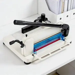 Paper Cutter Heavy Duty - 400-Sheet A4 Guillotine 1.57in Cutting Thickness Paper Cutter Guillotine Style, Hss Sharp Blade, Safety Lock+Shield, Paper Trimmer for Office/Print Shop(12"-A4) Paper Cutter Heavy Duty - 400-Sheet A4 Guillotine 1.57in Cutting Thickness Paper Cutter Guillotine Style, Hss Sharp Blade, Safety Lock+Shield, Paper Trimmer for Office/Print Shop(12"-A4)