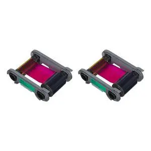 2 Pack - Evolis Primacy 2 R5F208A100 Color Ribbon - YMCKO - 300 Prints with Software Demo Card 2 Pack - Evolis Primacy 2 R5F208A100 Color Ribbon - YMCKO - 300 Prints with Software Demo Card