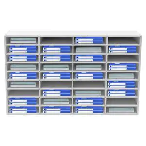 Literature Organizer 36 Slots Desk File Literature Sorter Mailbox Sorter Paper and Mail Organizer Desktop Paper Storage Holder for Home, Office and Classroom (39.4 * 11.8 * 24in, White) Literature Organizer 36 Slots Desk File Literature Sorter Mailbox Sorter Paper and Mail Organizer Desktop Paper Storage Holder for Home, Office and Classroom (39.4 * 11.8 * 24in, White)