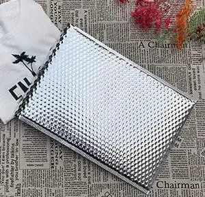 ProLine Glamour Metallic Silver Poly Bubble Mailers Envelopes Self Sealing Bags #000 4x8 Extra Wide (1000) ProLine Glamour Metallic Silver Poly Bubble Mailers Envelopes Self Sealing Bags #000 4x8 Extra Wide (1000)