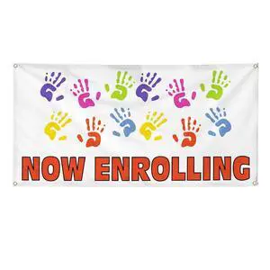 Vinyl Banner Multiple Sizes Now Enrolling Outdoor Advertising Printing B Education Outdoor Weatherproof Industrial Yard Signs 10 Grommets 60x144Inches Vinyl Banner Multiple Sizes Now Enrolling Outdoor Advertising Printing B Education Outdoor Weatherproof Industrial Yard Signs 10 Grommets 60x144Inches