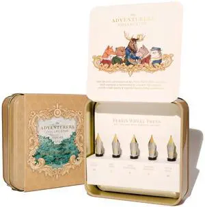 The Adventurers Collection, Flight of 5 No.6 Nibs, No. 6 full-sized, compatible with all FWP Marquise and Joule Founatin Pen The Adventurers Collection, Flight of 5 No.6 Nibs, No. 6 full-sized, compatible with all FWP Marquise and Joule Founatin Pen