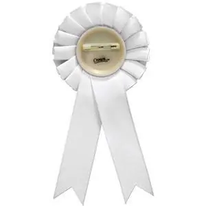 Best in Show White Rosette Ribbon Award, Best in Show Trophy Ribbon Prize Prime Best in Show White Rosette Ribbon Award, Best in Show Trophy Ribbon Prize Prime