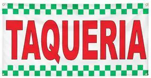 Vinyl Banner Multiple Sizes Taqueria Red Food Bar Restaurant Truck Restaurant & Food Outdoor Weatherproof Industrial Yard Signs 10 Grommets 60x144Inches Vinyl Banner Multiple Sizes Taqueria Red Food Bar Restaurant Truck Restaurant & Food Outdoor Weatherproof Industrial Yard Signs 10 Grommets 60x144Inches