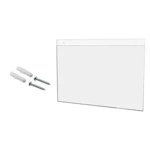 10 Pack Sign Holder 17" x 11" Horizontal Sleeve for Directory Signs and Exit Routes in Government Offices and Shopping Centers Clear Acrylic 10 Pack Sign Holder 17" x 11" Horizontal Sleeve for Directory Signs and Exit Routes in Government Offices and Shopping Centers Clear Acrylic