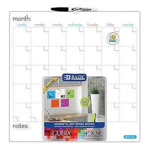Magnetic Dry Erase Calendar Tile, 14 x 14 in, 12-Case | magnetic dry erase calendar board, marker and magnet included Magnetic Dry Erase Calendar Tile, 14 x 14 in, 12-Case | magnetic dry erase calendar board, marker and magnet included