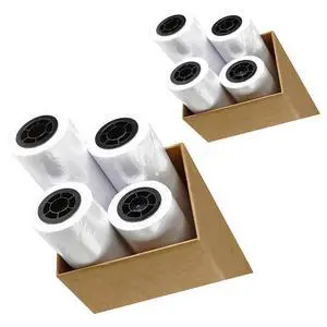 CAD Paper Rolls 24 x 150 (2 Packs - 8 Rolls) 20 lb. Uncoated 96 Bright White Paper on a 2 Core, 75 GSM Plotter Paper For Engineers, Architects, Copy Service Shops w/Inkjet Printers CAD Paper Rolls 24 x 150 (2 Packs - 8 Rolls) 20 lb. Uncoated 96 Bright White Paper on a 2 Core, 75 GSM Plotter Paper For Engineers, Architects, Copy Service Shops w/Inkjet Printers