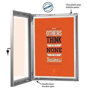 Enclosed Bulletin Board for Outdoor Use with Locking Door,Weatherproof, Easy to Change, (22x28) Enclosed Bulletin Board for Outdoor Use with Locking Door,Weatherproof, Easy to Change, (22x28)
