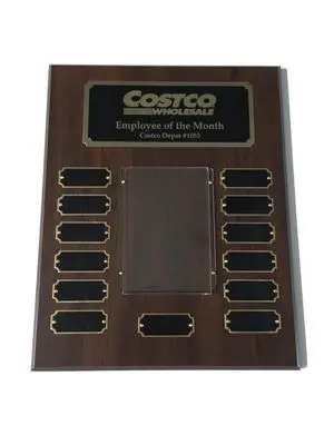 Employee of the Month Plaque - Photo Insert (Walnut) Employee of the Month Plaque - Photo Insert (Walnut)