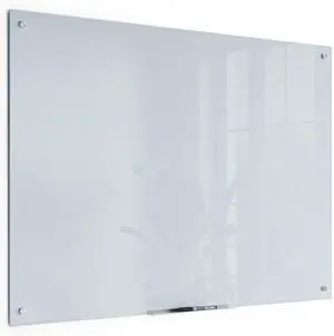 Magnetic Glass Dry Erase Board, for Use with High Energy Magnets, 36" X 48" Inches, White Frosted Surface, Frameless Magnetic Glass Dry Erase Board, for Use with High Energy Magnets, 36" X 48" Inches, White Frosted Surface, Frameless