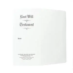 Blumberg Engraved Last Will and Testament or Will Envelopes, Testament Ledger or Pebble Finish Stock, Imprinted Law Firm Information, 100 per Box (4.75" x 9.75", Pebble Finish LWAT Black Open Side) Blumberg Engraved Last Will and Testament or Will Envelopes, Testament Ledger or Pebble Finish Stock, Imprinted Law Firm Information, 100 per Box (4.75" x 9.75", Pebble Finish LWAT Black Open Side)