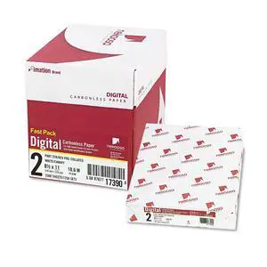 Fast Pack Digital Carbonless Paper, 2-Part, 8.5 X 11, White/Canary, 500 Sheets/Ream, 5 Reams/Carton Fast Pack Digital Carbonless Paper, 2-Part, 8.5 X 11, White/Canary, 500 Sheets/Ream, 5 Reams/Carton