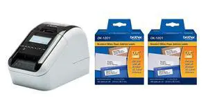 QL-820NWB Label Printer and 2-pack DK1201 Address Labels QL-820NWB Label Printer and 2-pack DK1201 Address Labels