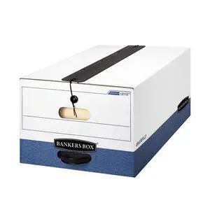12-Pack String & Button Heavy-Duty File Box, Legal, FastFold | Protect critical records with string-and-button security, FastFold setup, and heavy-duty stacking strength 12-Pack String & Button Heavy-Duty File Box, Legal, FastFold | Protect critical records with string-and-button security, FastFold setup, and heavy-duty stacking strength