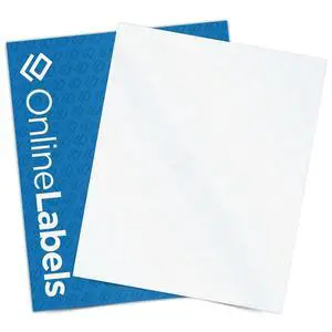 8.5 x 11 Waterproof Clear Frosted Matte Sticker Paper (Laser Printers Only) - 250 Sheets - Full Sheet Labels - OnlineLabels 8.5 x 11 Waterproof Clear Frosted Matte Sticker Paper (Laser Printers Only) - 250 Sheets - Full Sheet Labels - OnlineLabels