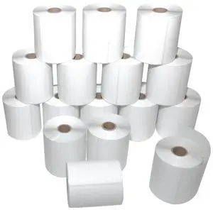 Direct Thermal Labels, 4-Inch x 2 Inch, White, Roll, Permanent Adhesive, Perforations Between Labels, 300 per Roll, 24 Rolls per Carton (510636) Direct Thermal Labels, 4-Inch x 2 Inch, White, Roll, Permanent Adhesive, Perforations Between Labels, 300 per Roll, 24 Rolls per Carton (510636)