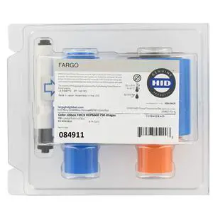 Genuine Fargo YMCK Color Ribbon for Fargo HDP6600 Printer, 750 Images/roll 84911 Genuine Fargo YMCK Color Ribbon for Fargo HDP6600 Printer, 750 Images/roll 84911