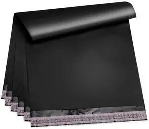 Poly Mailers, Shipping Bags, 12 x 15.5 in, Black, Pack of 500, Self Seal, 2 Mil Polyethylene, Waterproof Poly Mailers, Shipping Bags, 12 x 15.5 in, Black, Pack of 500, Self Seal, 2 Mil Polyethylene, Waterproof